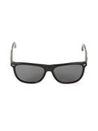 Ermenegildo Zegna 57mm Rectangular Sunglasses