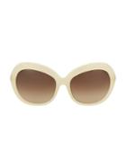 Linda Farrow Novelty 61mm Rounded Cat Eye Sunglasses