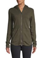Atm Anthony Thomas Melillo Hooded High-low Cotton Jacket