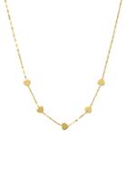 Saks Fifth Avenue 14k Yellow Gold Heart Station Necklace