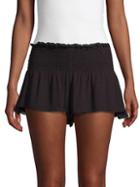 Free People Lost Girl Smocked Shorts