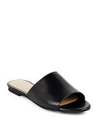 Saks Fifth Avenue Open-toe Leather Slide Sandals