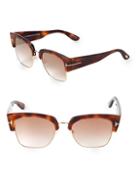 Tom Ford Eyewear 55mm Clubmaster Sunglasses