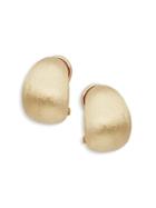 Saks Fifth Avenue Made In Italy 14k Gold Half Hoop Earrings