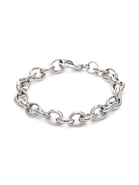 Rivka Friedman Rhodium-plated Link Chain Bracelet