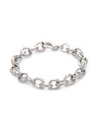 Rivka Friedman Rhodium-plated Link Chain Bracelet