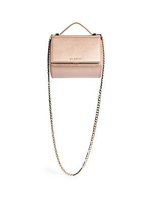 Givenchy Pandora Box Metallic Leather Chain Crossbody Bag