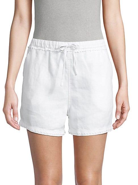 Raffi Cotton Drawstring Linen Shorts