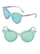 Dolce & Gabbana 51mm Opalescent Round Sunglasses