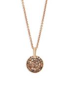 Roberto Coin Diamond And 18k Rose Gold Fantasia Pendant Necklace