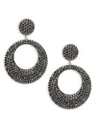 Arthur Marder Fine Jewelry Sterling Silver & Black Spinel Drop Earrings