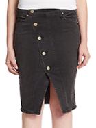 Mcguire Neverland Button-front Denim Pencil Skirt