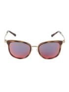Michael Kors 54mm Tortoiseshell Square Sunglasses