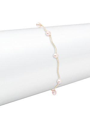 Eva Hanusova Faux Pearl Single-strand Bracelet