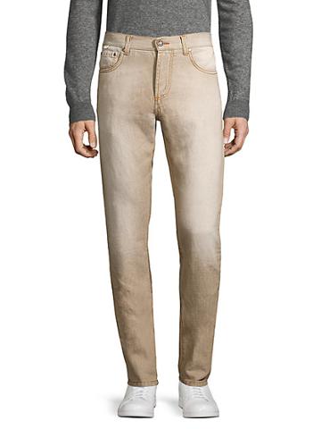 Isaia Slim-fit Faded Jeans
