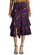 Tanya Taylor Aurelia Kimono Floral Skirt