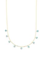 Saks Fifth Avenue Blue Topaz & 14k Yellow Gold Chain Necklace