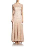 Sue Wong Soutache Embroidered Gown