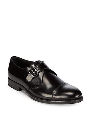 Tod's Leather Monk Strap Shoes