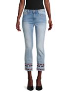 Driftwood Colette Embroidery Cropped Jeans