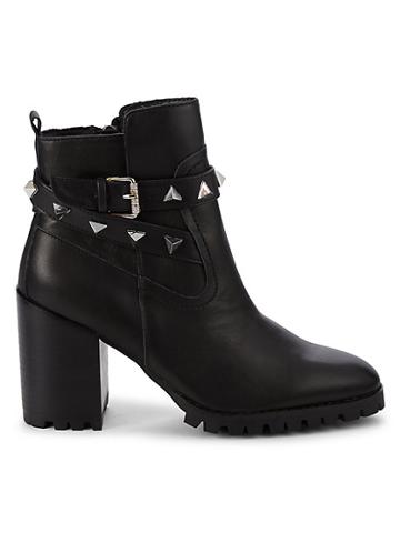 Steven New York Ibby Leather Heeled Booties