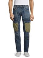 Cult Of Individuality Colorblock Straight-fit Cargo Jeans