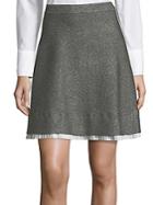 Saks Fifth Avenue Marl A-line Skirt