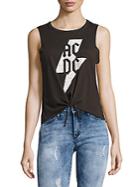 Chaser Printed Tie-knot Tank Top