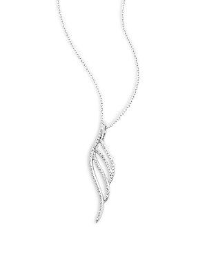 Kc Designs Diamond & 14k White Gold Swirl Necklace