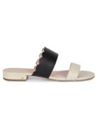 Kate Spade New York Fetty Flat Scallop Leather Sandals