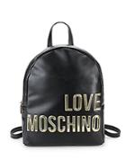 Love Moschino Textured Logo Backpack