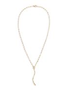 Lana Jewelry Flatman Blake 14k Yellow Gold Bar Lariat Necklace