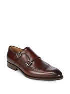 Saks Fifth Avenue By Magnanni Leather Monk Strap Brogue Shoes