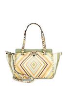 Valentino Garavani Studded Stripe Leather Satchel