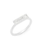 Ef Collection Diamonds & 14k White Gold Baguette Solitaire Ring