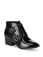 French Connection Studded Leather Ankle Boots