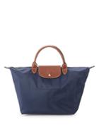 Longchamp Collapsable Leather Trim Tote