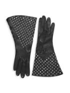 Ala A Grommet-cuff Leather Gloves