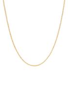 Saks Fifth Avenue Made In Italy 14k Yellow Gold Solid Mirror Cable Chain Necklace