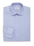 Eton Contemporary-fit Checkered Cotton Dress Shirt