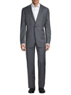 Hickey Freeman Classic Fit Pinstripe Wool Suit