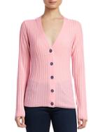Saks Fifth Avenue Collection Ribbed Wool Cardigan