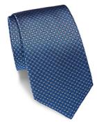 Yves Saint Laurent Silk Checkered Tie