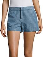 Joie Merci Striped Linen & Cotton Shorts