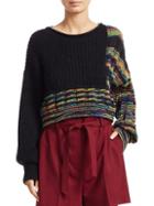3.1 Phillip Lim Space Dye Cropped Wool Pullover