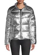 Marc New York Performance Quilted Metallic Puffer Jacket