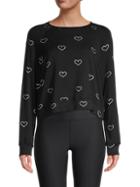 Terez Heart-print Sweatshirt