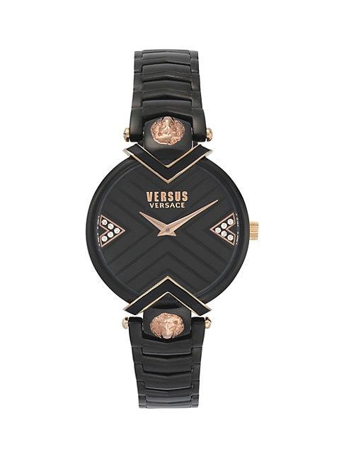 Versus Versace Mabillon Stainless Steel & Swarovski Crystal Bracelet Watch