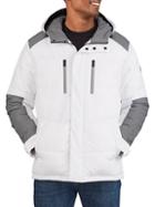 Kenneth Cole Hooded Colorblock Puffer