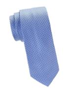 Saks Fifth Avenue Made In Italy Grid Embroidery Silk Tie